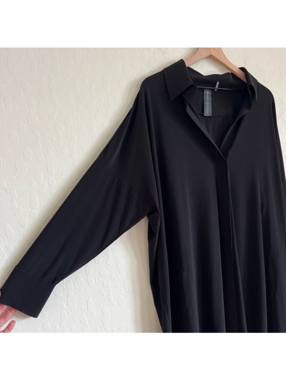 Norma Kamali Black Shirt Dress - Picture 9 of 13